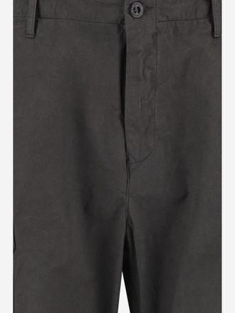 C.P. Company Mens Cotton Cargo Trousers Dark Grey