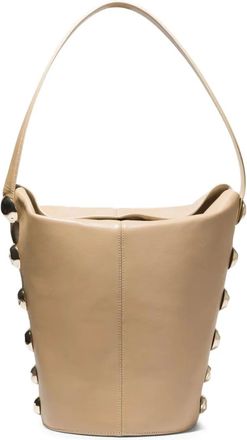 SIMKHAI Amaya vissershoed met studs - Bruin