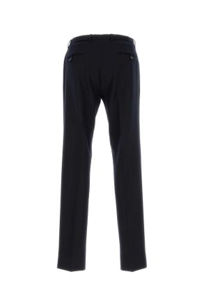 Prada Mens Midnight Blue Wool Pant Bleu Exterior: Virgin Pantaloni
