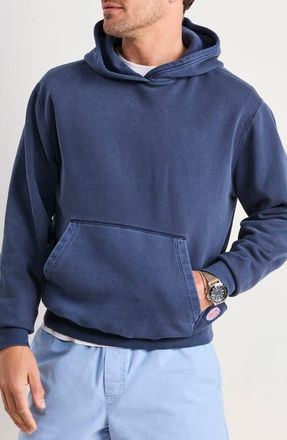 Vineyard Vines Cotton French Terry Hoodie in Blue Mirage at Nordstrom, Size X-Large