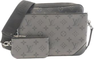 Louis Vuitton Black Coated Canvas Shoulder Bag (Pre-Owned)