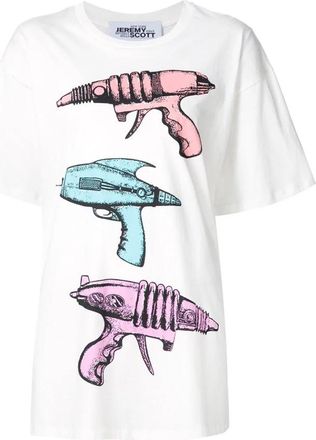 Jeremy Scott 6001C Tee - Dames - T-shirts - Wit - S - Tops