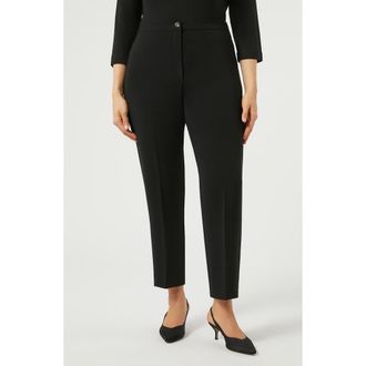 Marina Rinaldi Ravel Cigarette Pants in Black at Nordstrom, Size 20W