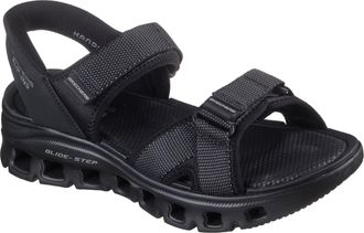 Skechers Mens Glide-Step Pro Sandal Salvoe, Black Textile/Pu, 13 UK