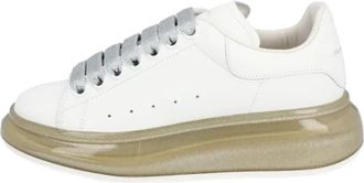 Alexander McQueen Leather sneakers - Dames - Sneakers - Wit - 37 EU - Leer - Schoenen