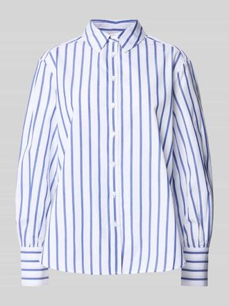 Brax Brax Hemdbluse mit Knopfleiste Modell VIC in Marine, Gr&ouml;&szlig;e 42