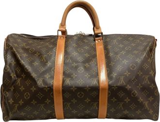 Louis Vuitton Brown Monogram Canvas Boston Bag (Pre-Owned)