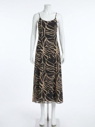 Z Supply Charisma Tova Palm Midi Dress In Black