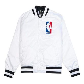 Nike SB x NBA Bomber Crossover Skateboard Casual Sports baseball uniform Jacket White AH3393-100