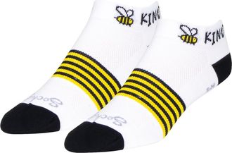 SockGuy SockGuy Womens 1in Bee Kind Cycling/Running/Active Socks (S/M), Bee Kind, Small-Medium