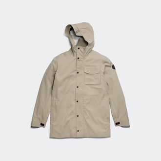 Canada Goose Nanaimo Rain Jacket Black Label (Men, Limestone, XXL)
