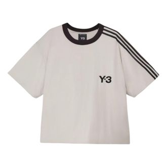 adidas Y-3 Padded Short Sleeve Tee 3-Stripes Chalk Pearl KD4759