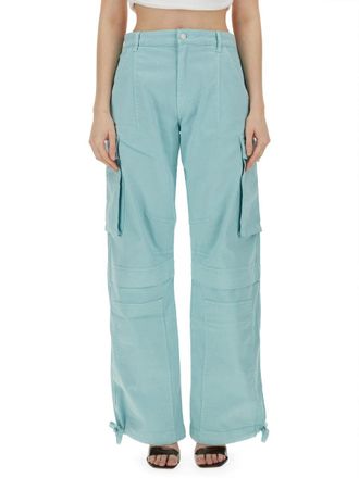 Moschino Cotton Cargo Pants - Blue