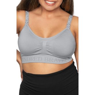 Kindred Bravely Simply Sublime Seamless Nursing Bra in Grey at Nordstrom, Size Medium