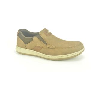 Rieker Taupe Nubuck Ballerinas - Heren - Platte Schoenen - Beige - 44 EU - Schoenen