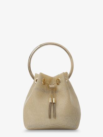 Jimmy Choo London Bon Bon metallic mesh bucket bag - JIMMY CHOO - gender_Woman