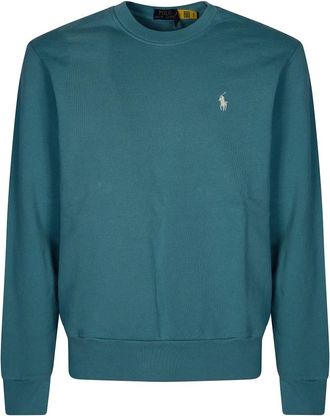 Polo Ralph Lauren Lspohood M2-Long Sleeve-Knit - Heren - Sweatshirts - Groen - L - Hoodies & sweatvesten
