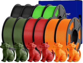 OEM Filamento Para Impresi&oacute;n 3d, Material Petg, Resistencia Mejorada, 2bk2gn2og2rd2or