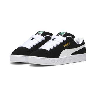 Puma Sneaker PUMA SUEDE XL, Damen, Gr. 42,5, schwarz-weiss (puma schwarz, puma wei&szlig;), Leder, unifarben, Schuhe Sneaker
