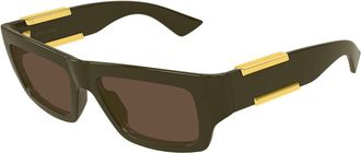 Bottega Veneta BV1452S 003 Mens Sunglasses Green Size 53