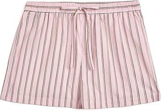 Joe's The Boxer Shorts Womens Shorts Blush Pink Stripe : LG 2, Cotton
