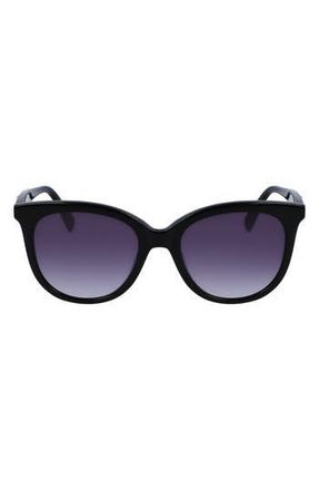 Longchamp 54mm Gradient Tea Cup Sunglasses in Black at Nordstrom Rack
