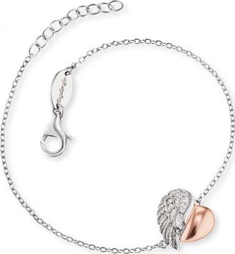 Engelsrufer Womens ERB-LILHEARTWING-BIR Ladies Heartwing Bracelet - Silver - One Size