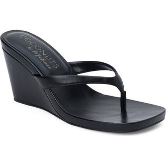 Matisse Footwear Murphy Wedge Sandal in Black at Nordstrom, Size 9