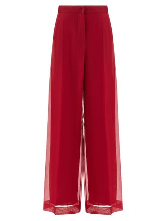Max Mara Multicolor Silk Casual Womens Pants