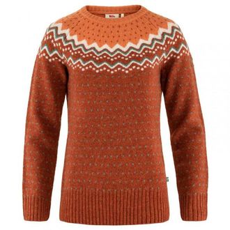 Fj&auml;llr&auml;ven &Ouml;vik Knit Sweater Wollpullover f&uuml;r Damen | rot