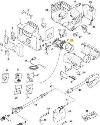 STIGA Sports Conjunto Bomba Stiga Original + Motor El&eacute;ctrico - 118821015/0