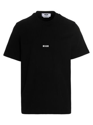 Msgm Black Logo T-shirt