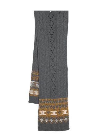 Ermanno Scervino Sciarpa con logo - Grigio
