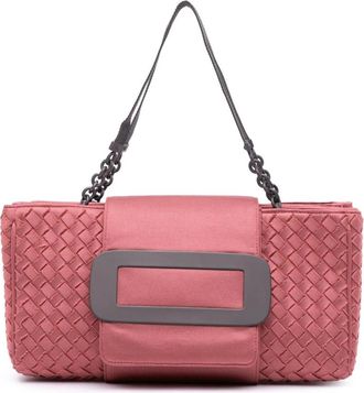 Bottega Veneta Pre-owned Shoulder Bags, female, Pink, Size: ONE SIZE Pre-owned Stylish Top Handle Bag