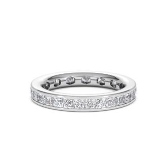 The Diamond Store Mens 2ct G/Vs Diamond Platinum Full Band Ring