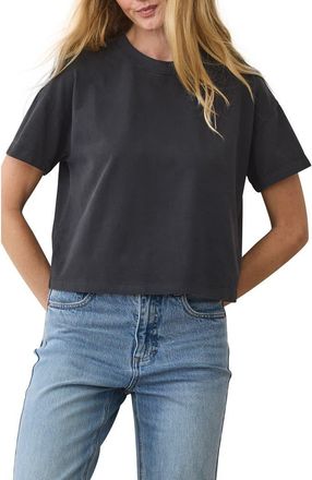Marine Layer Cloud 9 Jersey Crewneck T-Shirt in Black at Nordstrom, Size X-Small