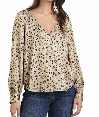 Rails Sandra Woven Top In Leopard