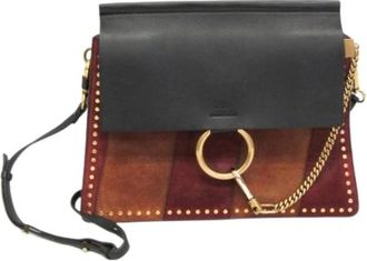 Chlo&eacute; Pre-owned Faye Medium - Dames - Vintage Schoudertas - Veelkleurig - ONE Size - Leer - Vintage