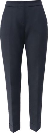 Armani Collezioni Trouser Pants in Navy Blue Cotton
