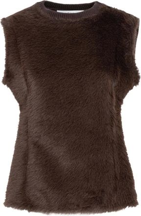 Tela Gilet Seok - - Tops - Donna - Marrone - M