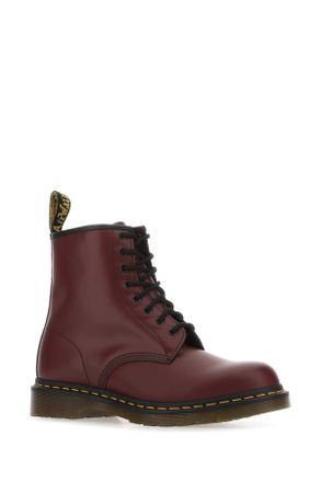 Dr. Martens Unisex Burgundy Leather 1460 Ankle Boots Cherryredsmooth Sneaker
