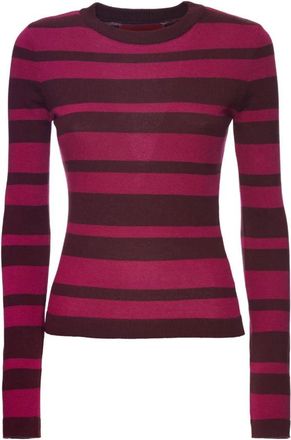 La DoubleJ Gestreept Crewneck - Dames - Ronde hals truien - Roze - M - Katoen - Truien & Vesten