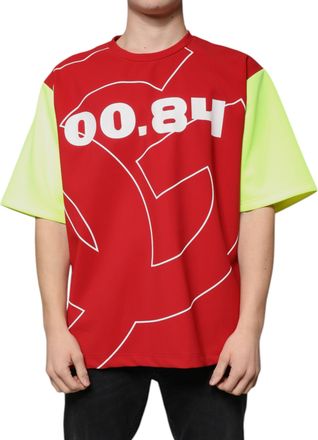 Dolce & Gabbana Multicolor Logo Cotton Men Crew Neck T-Shirt