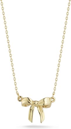 Ember Fine Jewelry 14K Gold Bow Necklace
