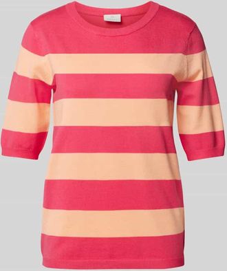 Kaffe Strickpullover mit 1/2-Arm Modell Mala in Pink, Gr&ouml;&szlig;e XS