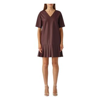 Max Mara Short Dresses, female, Red, XS, Hidesia Dress