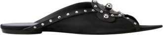 Lanvin Eclipse Arch Flat Mule in Black at Nordstrom, Size 41 Eu