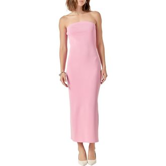 endless rose Strapless Knit Midi Dress in Pink at Nordstrom Rack, Size X-Small