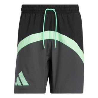 adidas Galaxy Stripe Logo Straight Shorts Black IC1955