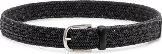 Orciani Cintura Melange - Heren - Riemen - Grijs - 95 CM - Wol - Accessoires